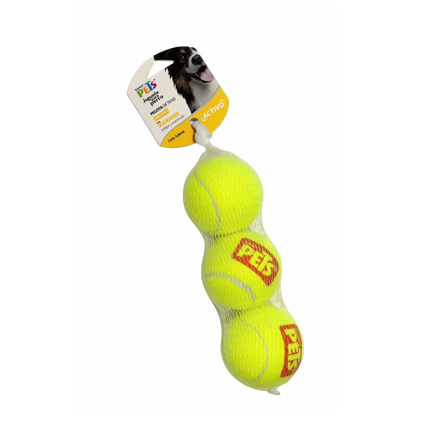 Pelotas de Tenis con Squeaker – Pack de 3